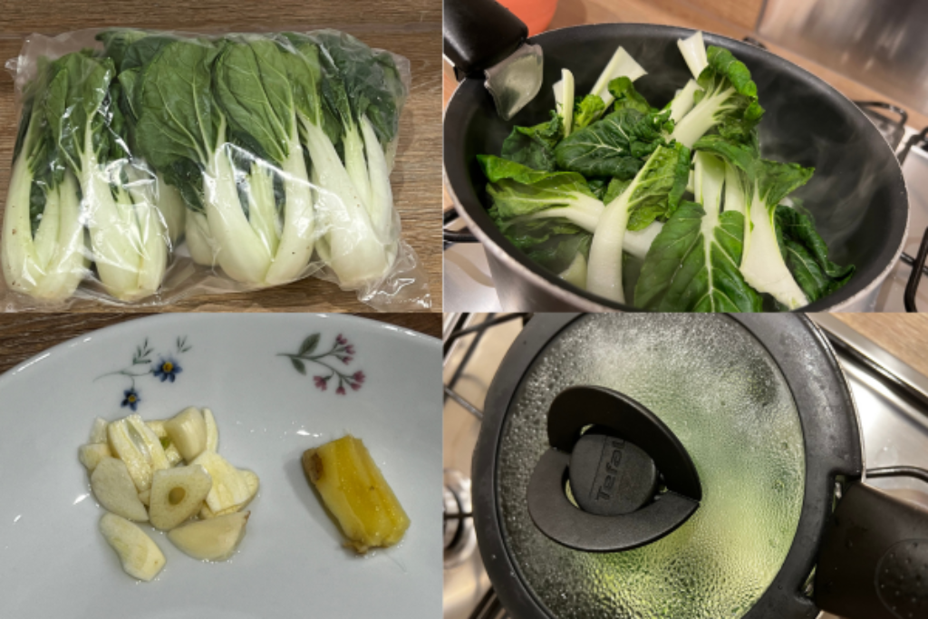 Pak Choi With Garlic Slices